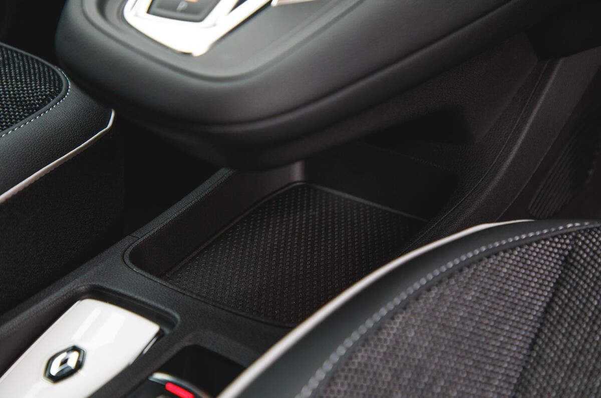 Renault Captur 2020 road test review - oddments tray