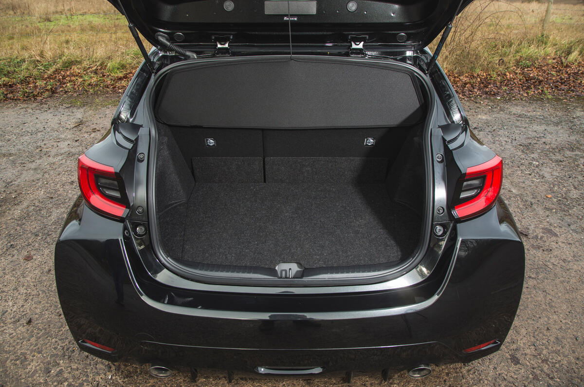 22 Toyota GR Yaris 2021 UK road test review boot
