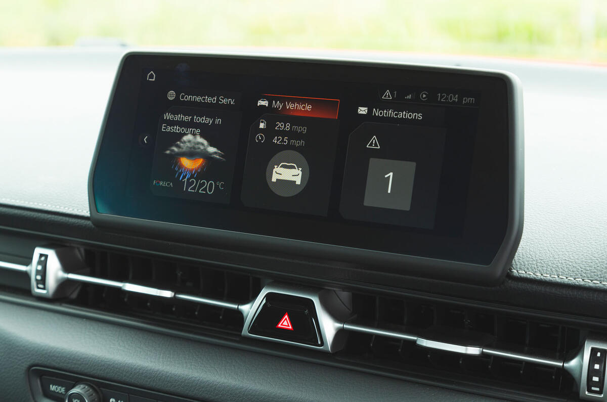 Toyota GR Supra 2019 road test review - infotainment