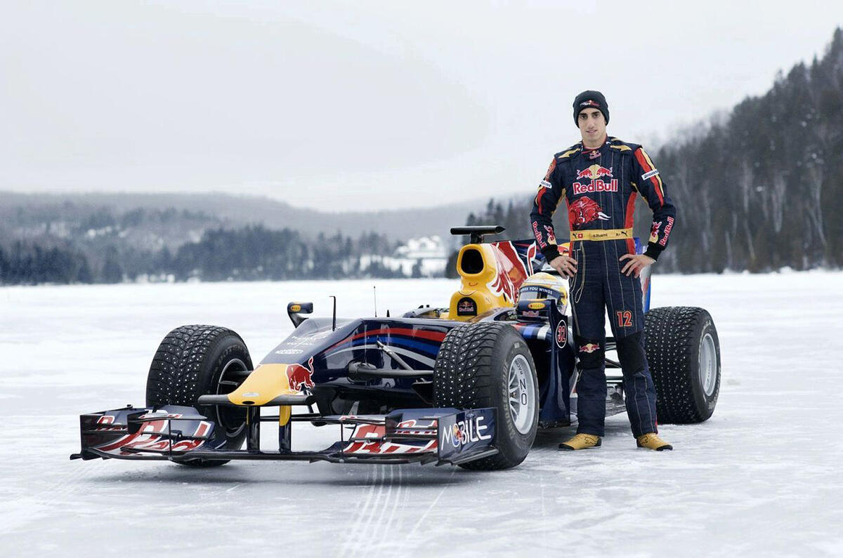 Red Bull F1 car on ice: pics | Autocar
