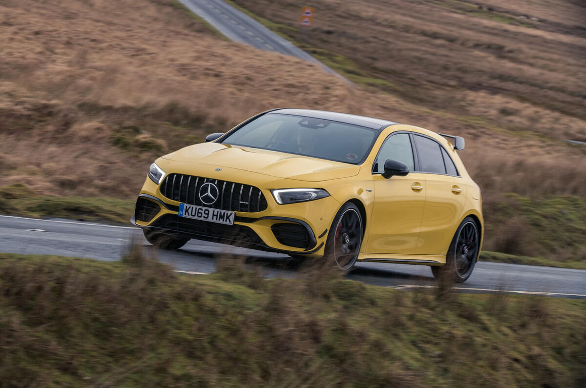 Mercedes-AMG A45 S 4Matic+ 2020 road test review - on the road front