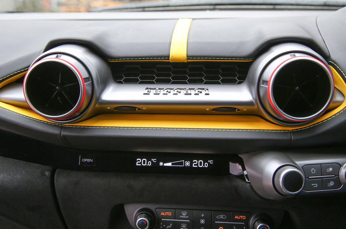 Ferrari 812 Superfast 2018 road test review centre console