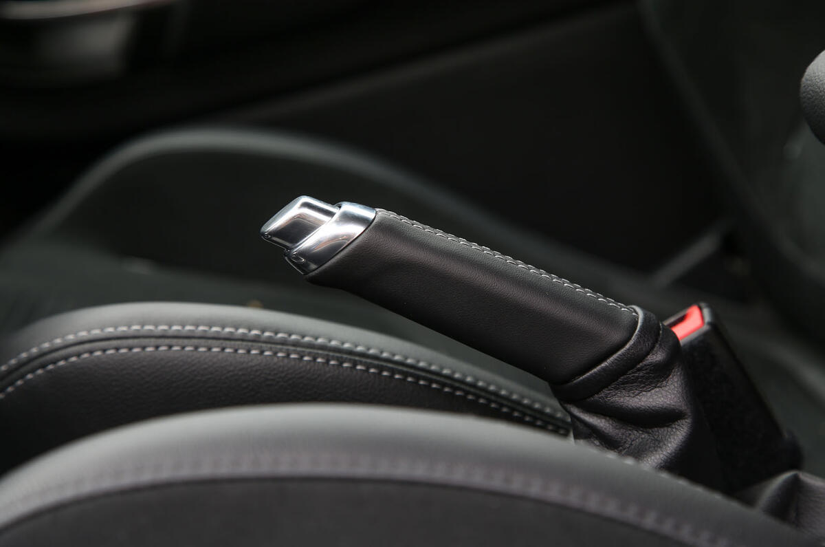 Ford Fiesta ST 2018 road test review handbrake