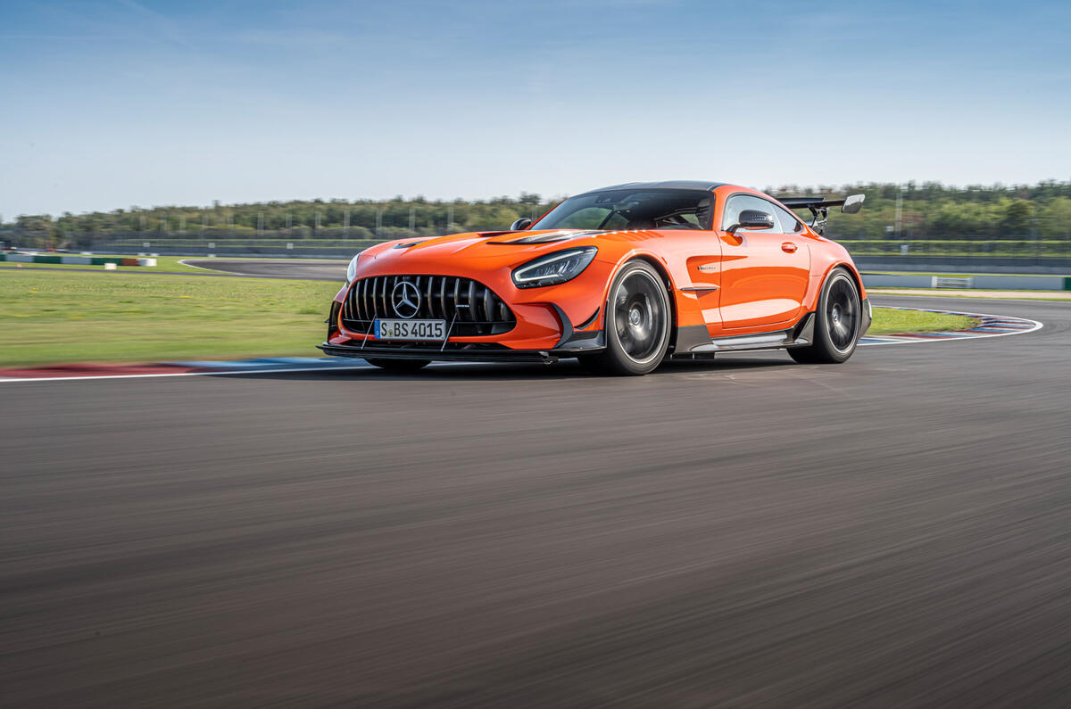 Mercedes-AMG GT Black Series road test review - on track low