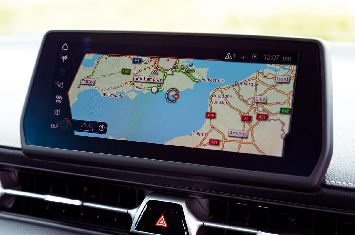 Toyota GR Supra 2019 road test review - navigation