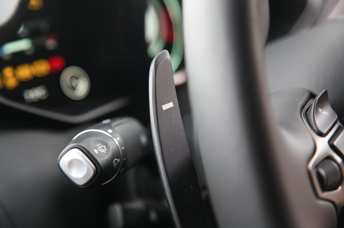 Aston Martin Vantage 2018 review paddle shifters