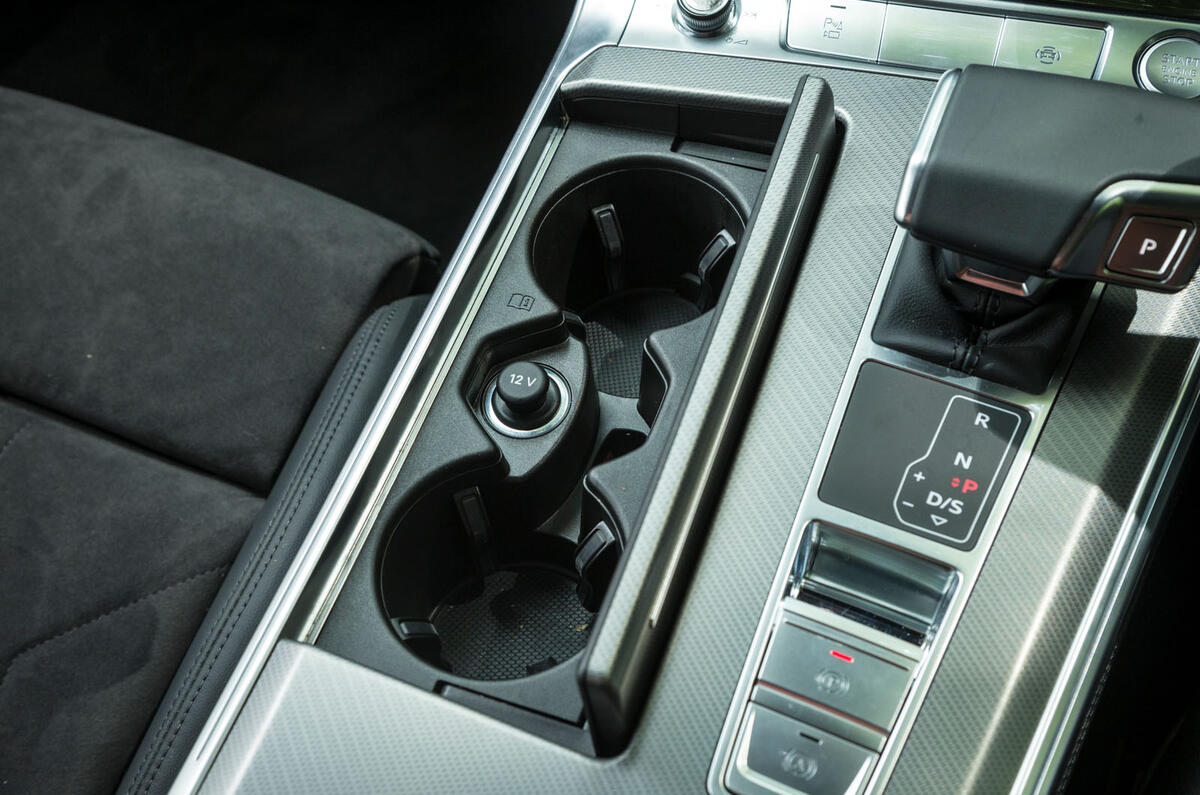 Audi A7 Sportback 2018 road test review cup holders