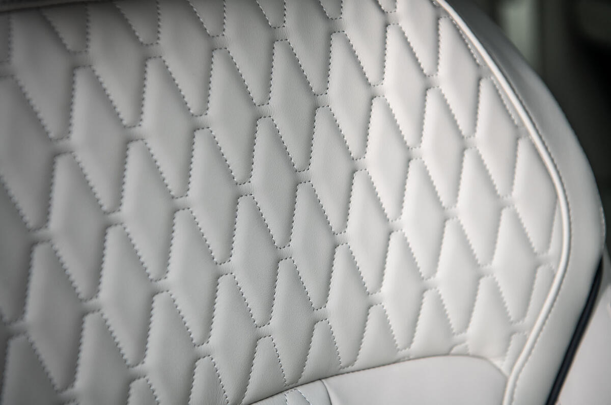 BMW X5 2018 road test review - seat stitching