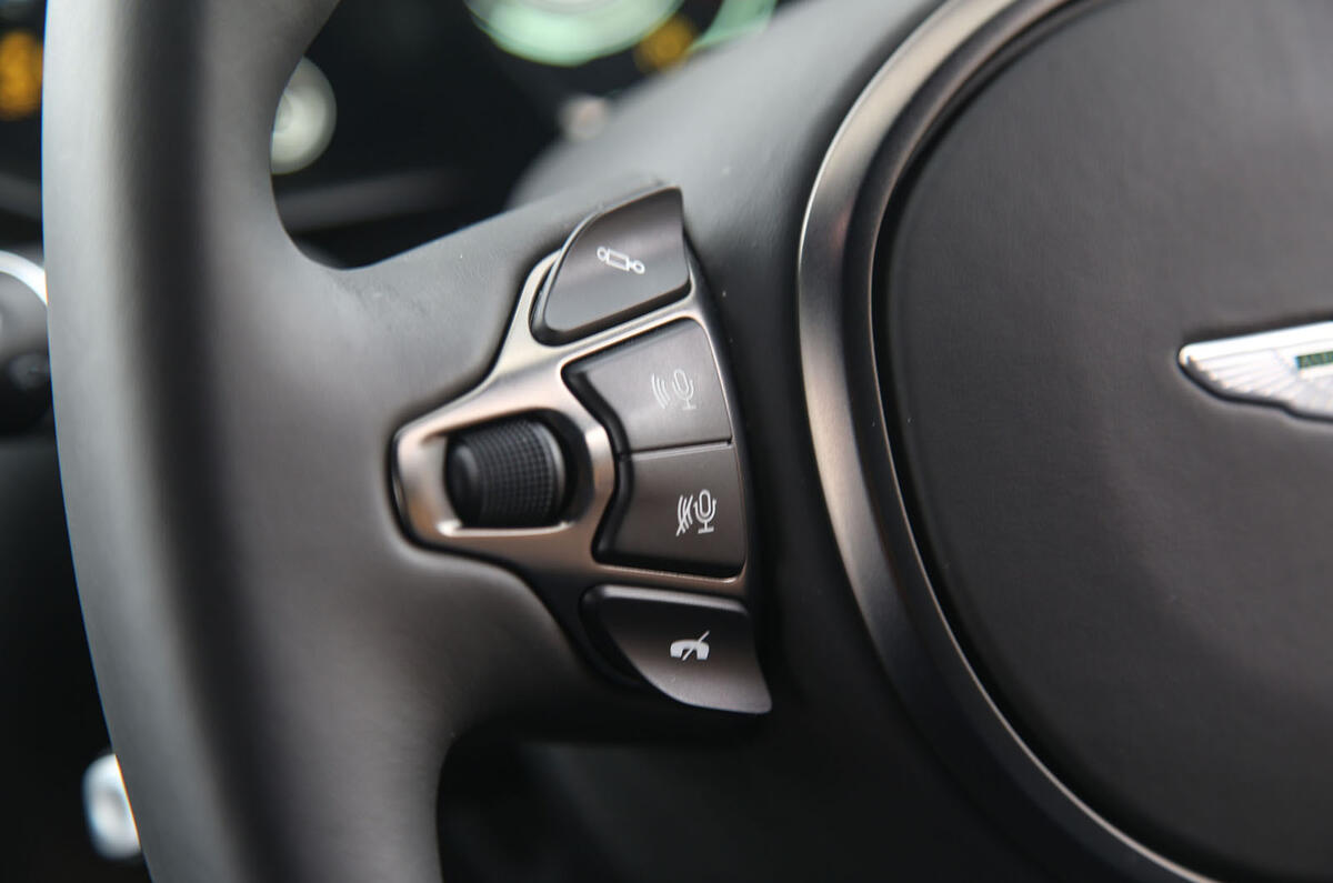 Aston Martin Vantage 2018 review voice controls