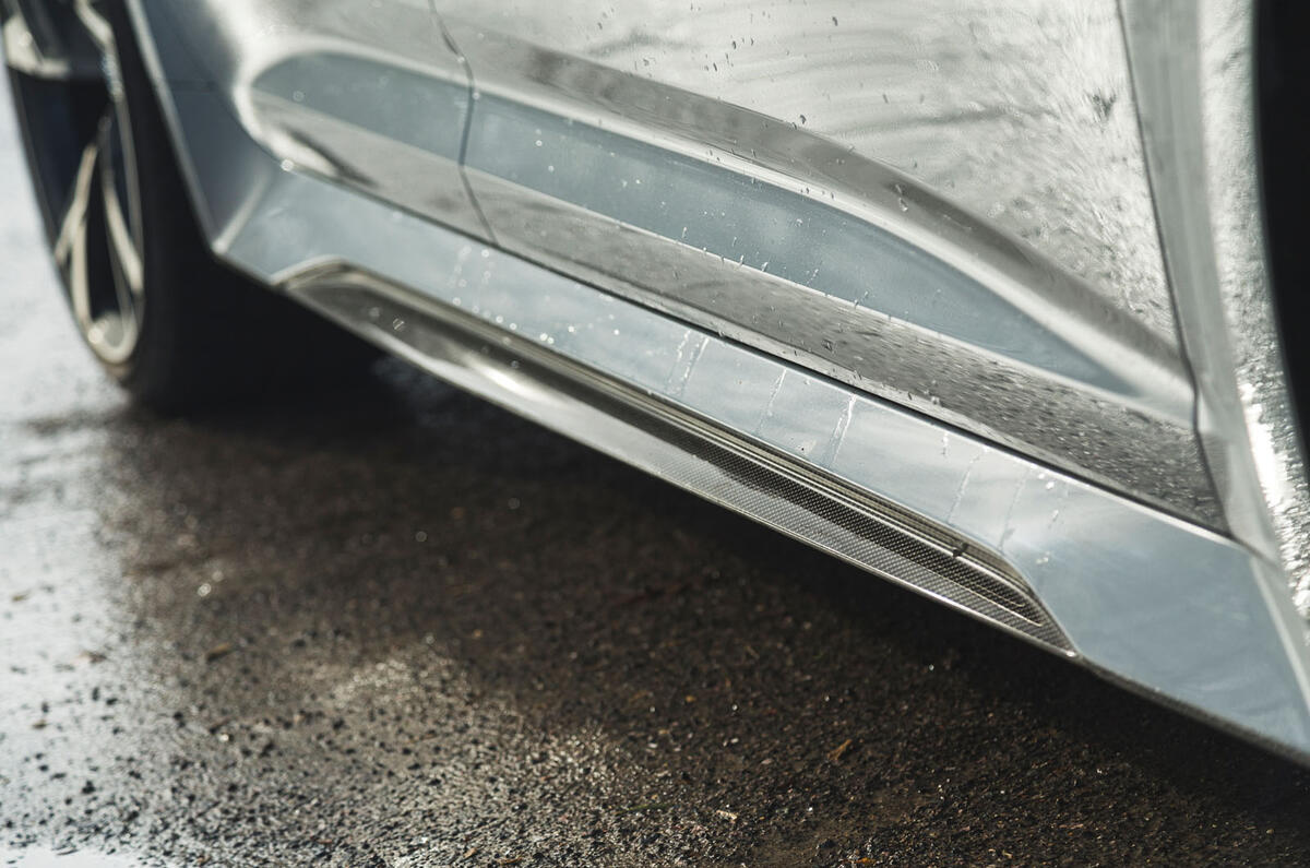 Audi RS6 Avant 2020 road test review - side skirts