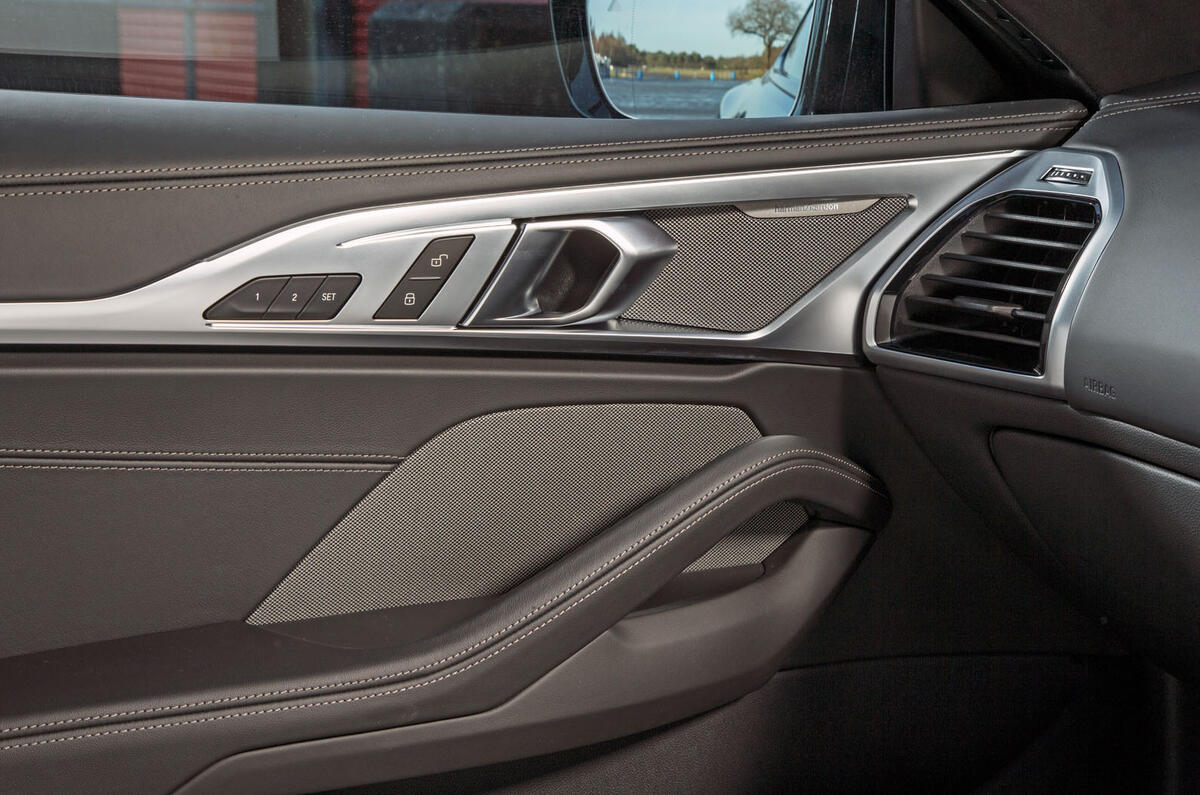 BMW 8 Series Coupé 2019 road test review - door cards