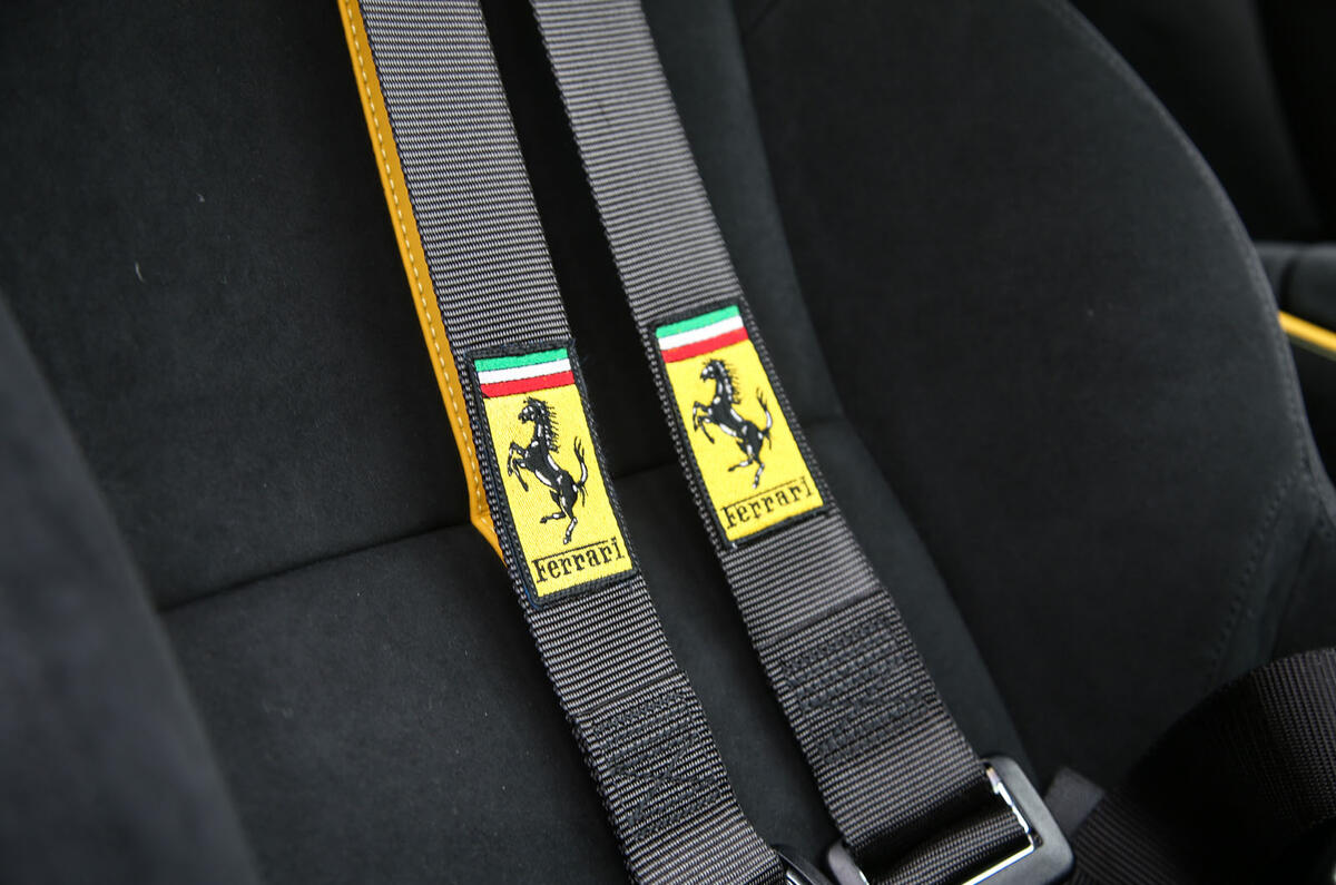 Ferrari 812 Superfast 2018 road test review seatbelts