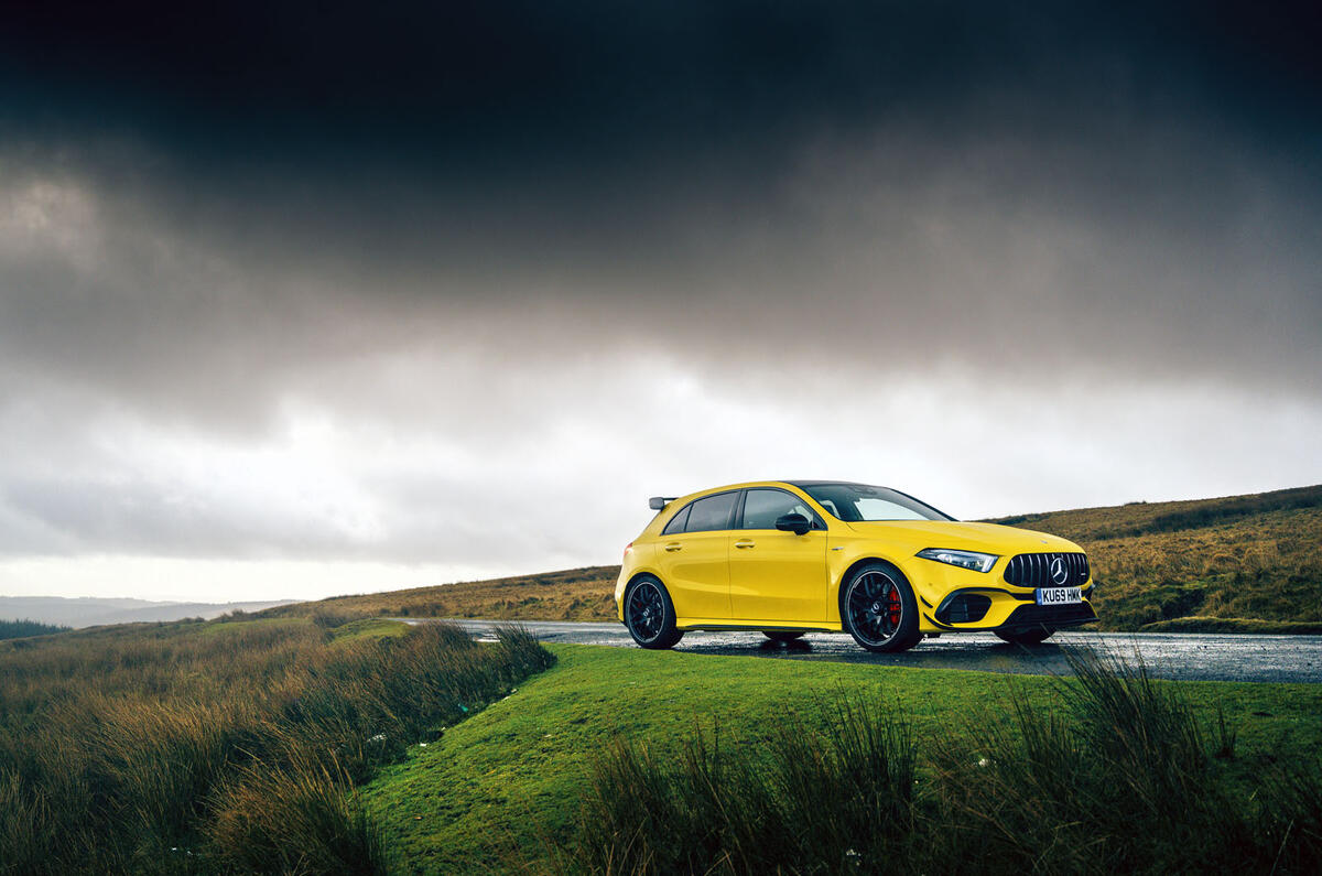 Mercedes-AMG A45 S 4Matic+ 2020 road test review - static