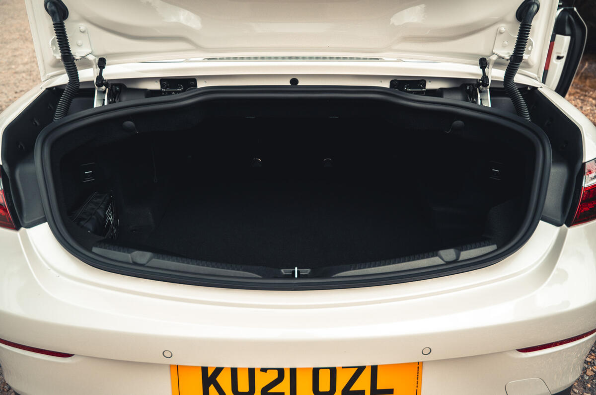 25 Mercedes Benz E Class Cabriolet 2021 road test review boot