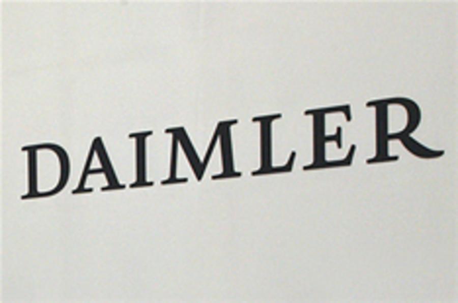Daimler employees stage protest
