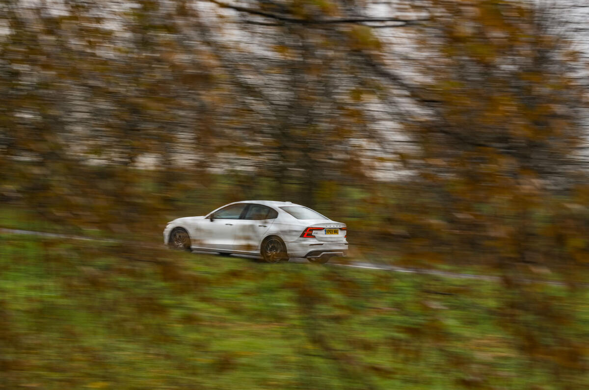 Volvo S60 Polestar Engineered 2020 road test review - on the road side