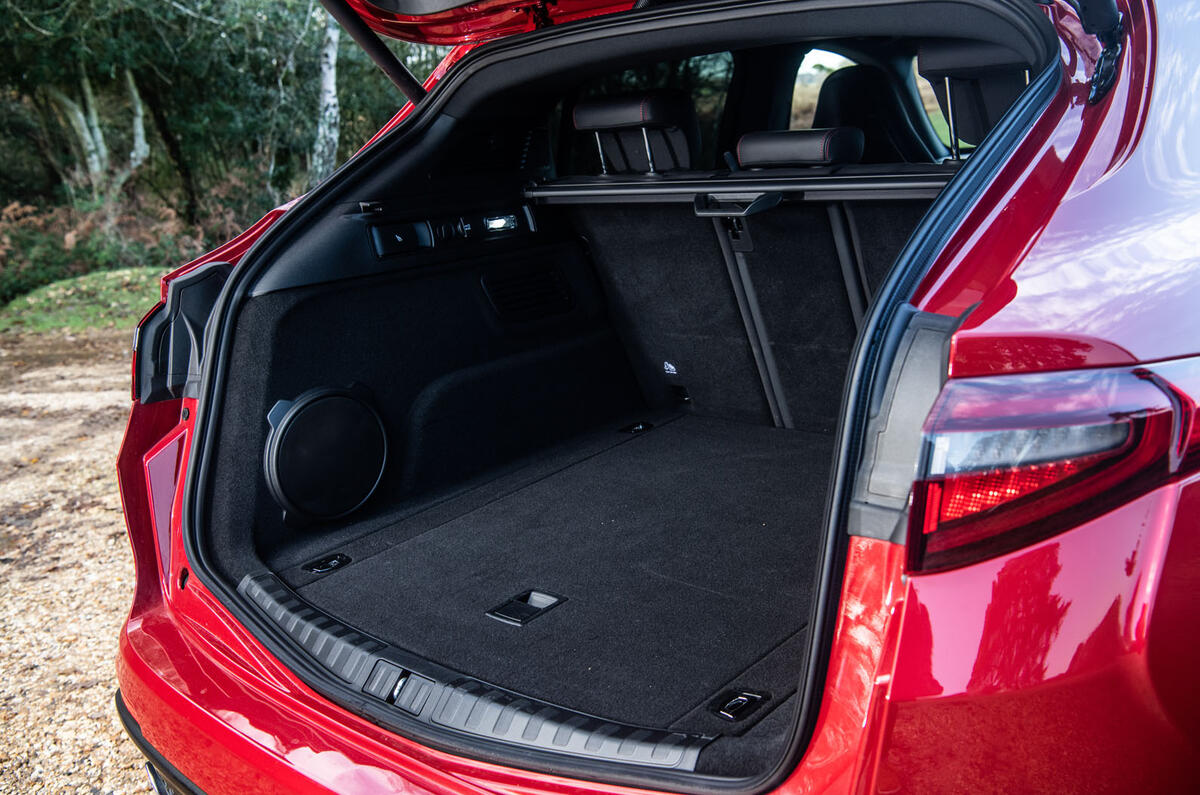 Alfa Romeo Stelvio Quadrifoglio 2019 road test review - boot