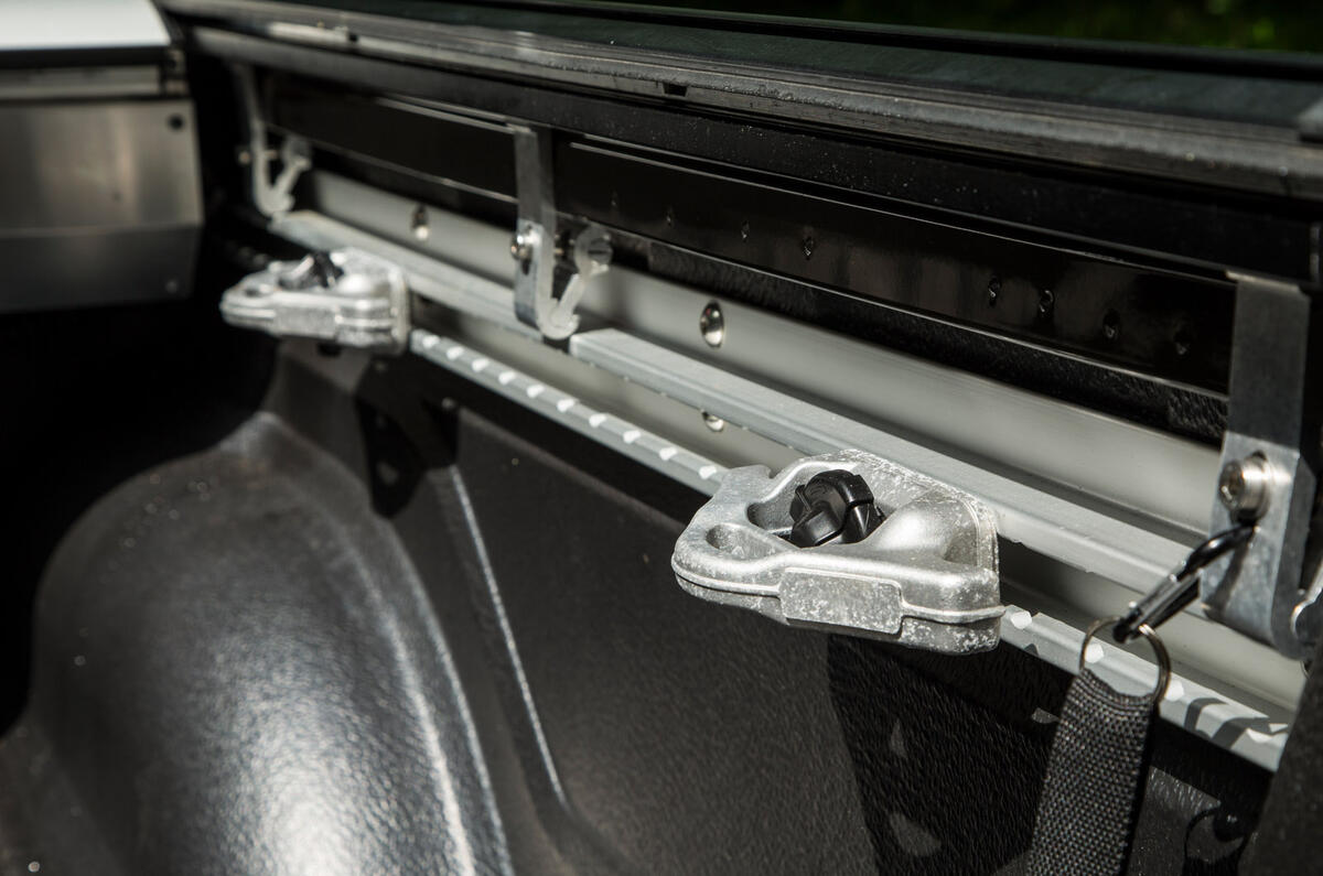 Mercedes-Benz X-Class road test review flatbed locking positions