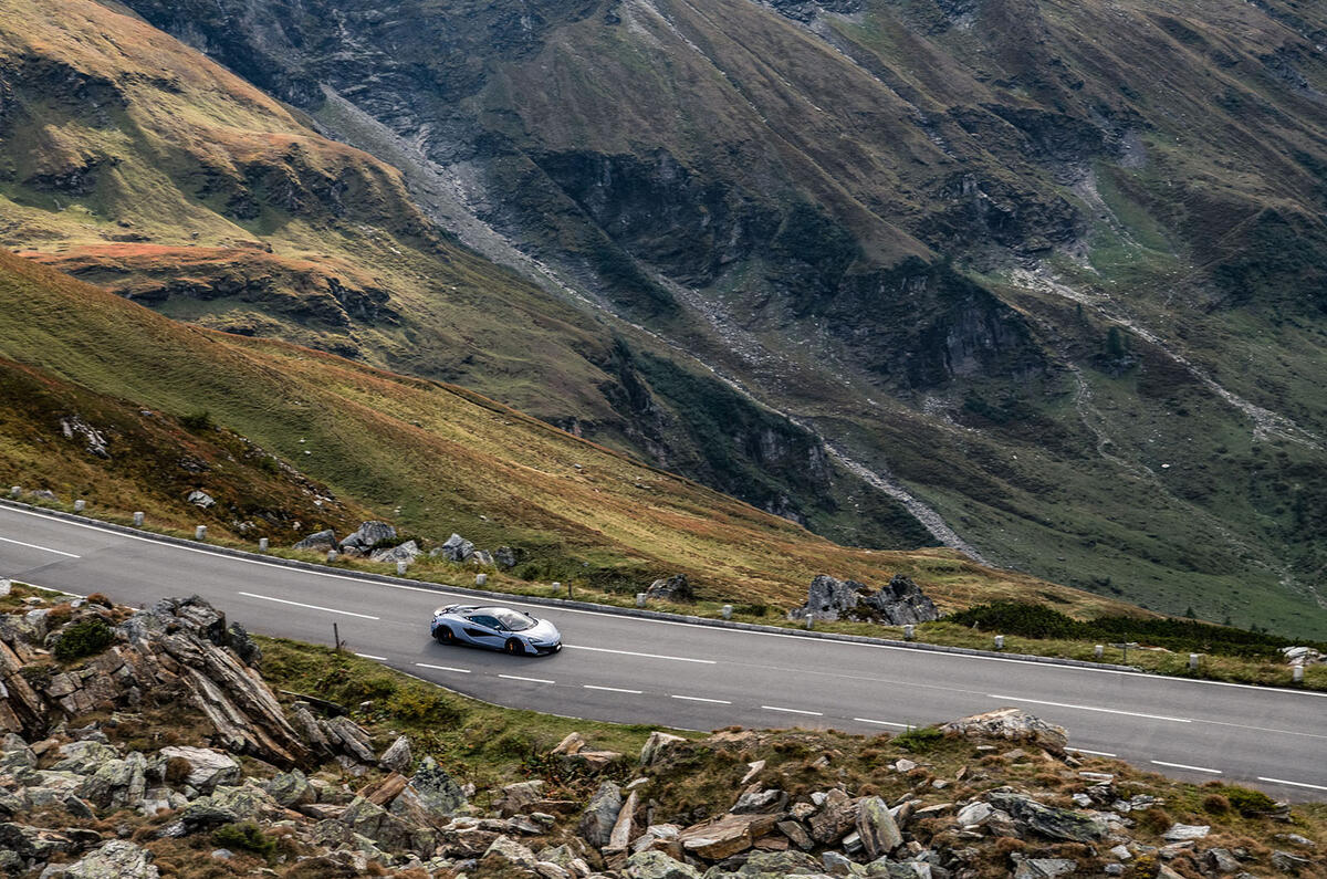 McLaren 600LT 2018 review - hero mountain