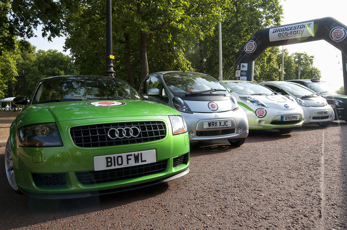 Green Exige takes part in Eco Rally