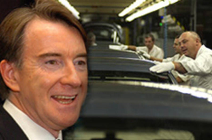 Mandelson: 'car support too slow'