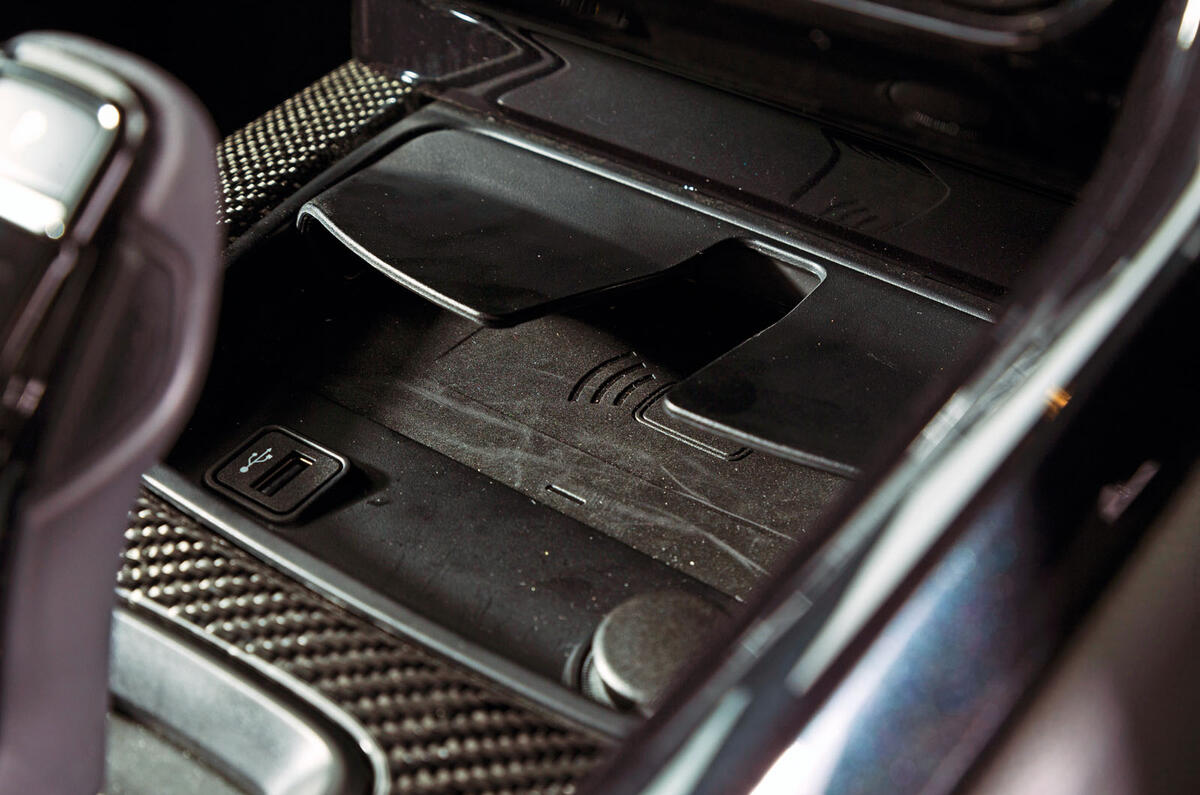 Toyota GR Supra 2019 road test review - wireless charging