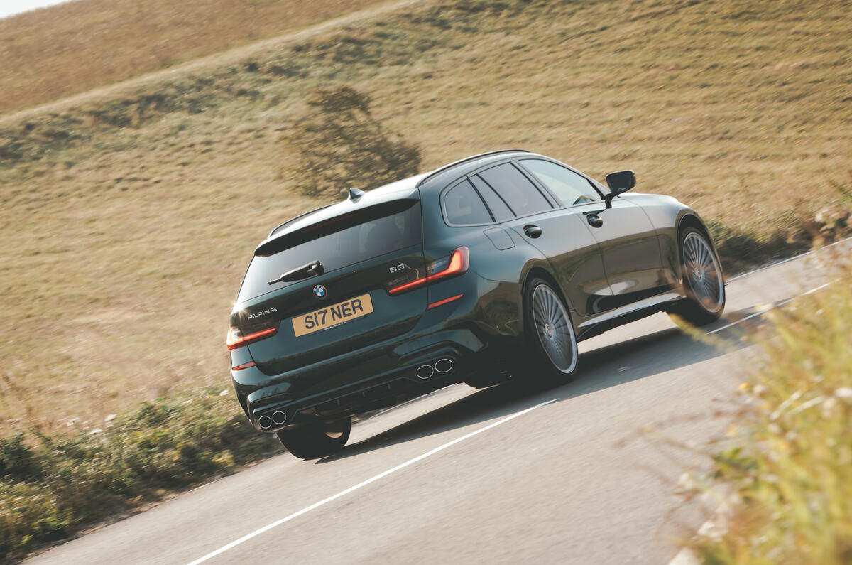 Alpina B3 Touring 2020 road test review - hero rear
