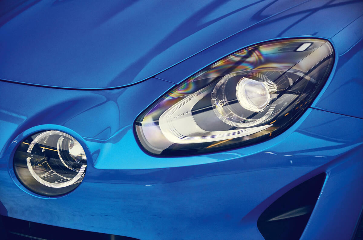 Alpine A110 2018 road test review headlights