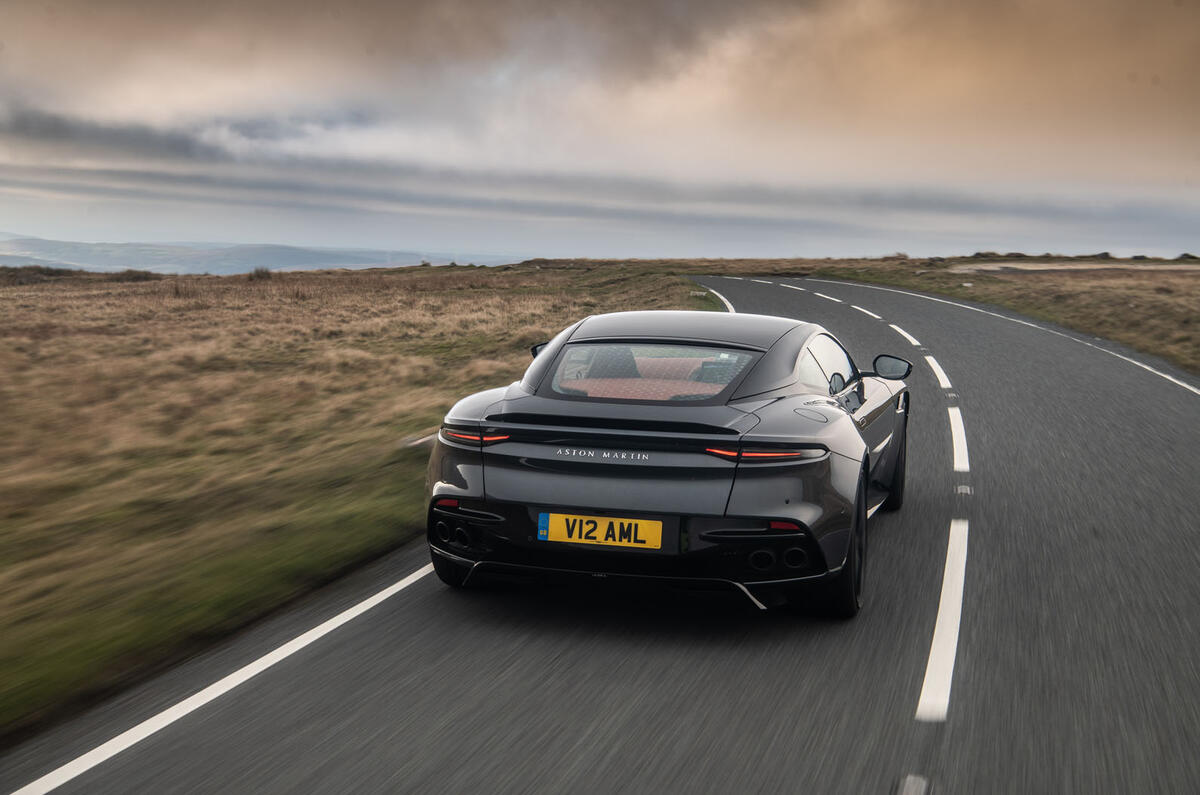 Aston Martin Dbs Superleggera 2018 Road Test Review Hero Rear Aston Martin Dbs Superleggera 2018 Road Test Review Hero Rear