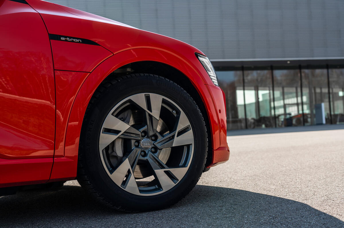 Audi E-tron Sportback 2020 road test review - alloy wheels