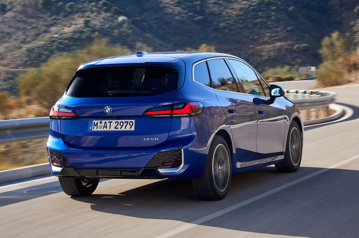 3 bmw 2 series active tourer 2022 first drive review tracking rear