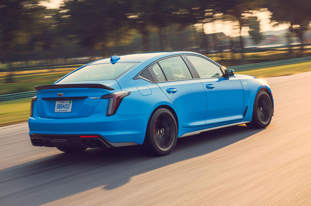 3 Cadillac CT5 V Blackwing 2022 review tracking rear