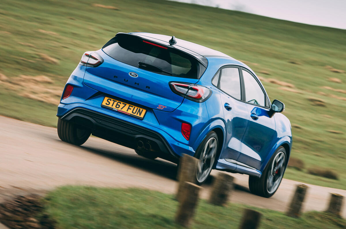3 Ford Puma ST 2021 road test review hero rear