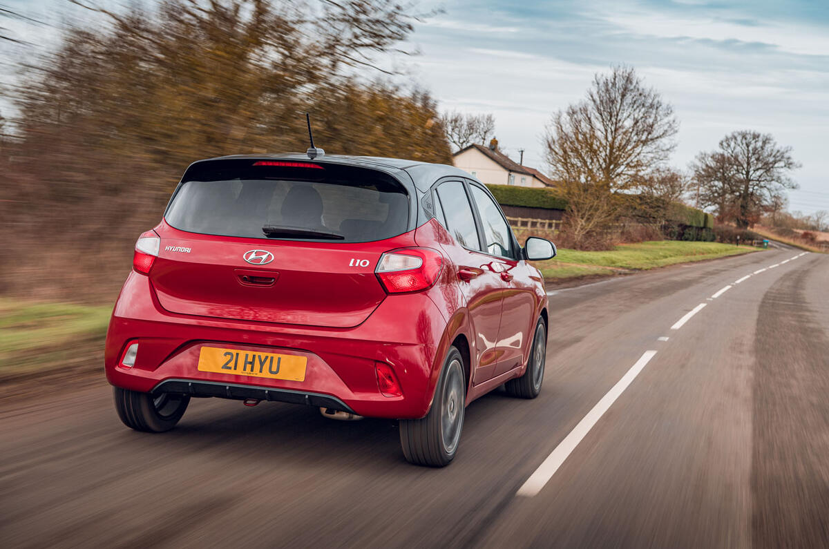 Hyundai i10 2020 road test review - hero rear