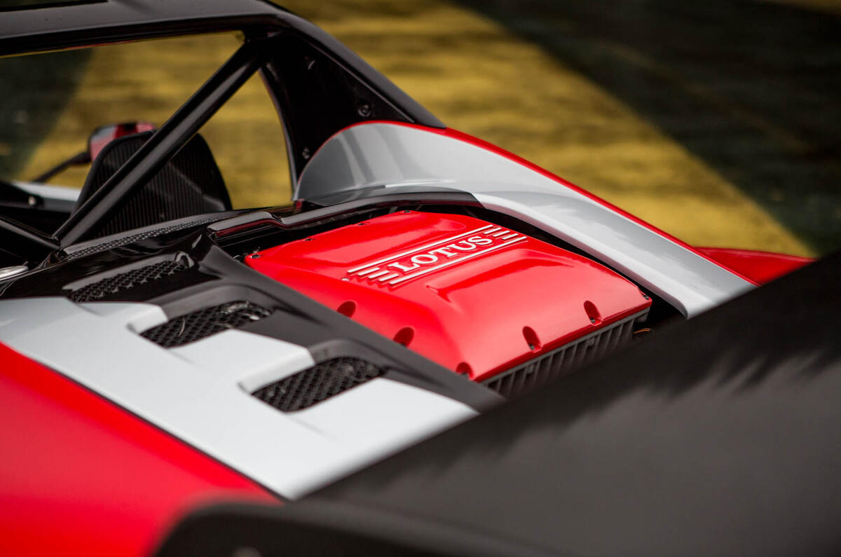 Lotus 3-Eleven 430 review engine cover