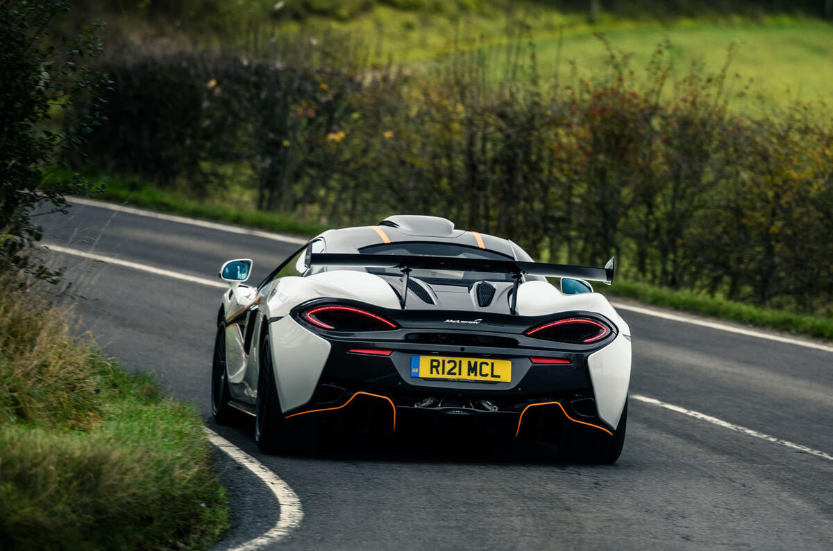 3 McLaren 620R 2021 road test review hero rear