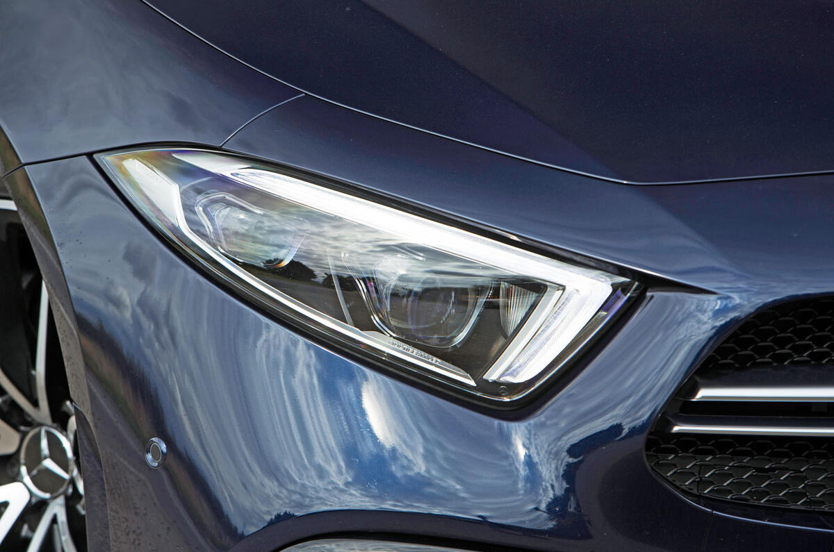 Mercedes-AMG CLS 53 2018 road test review - headlights