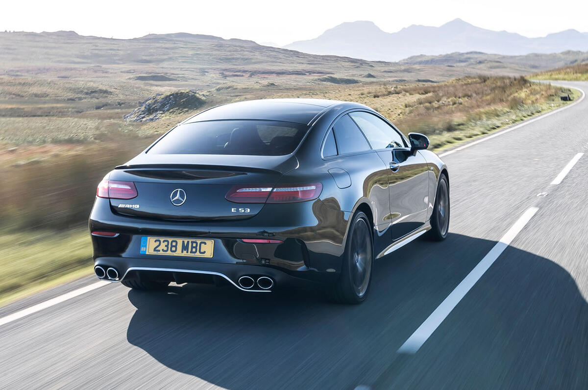 Mercedes-AMG E53 2018 review - hero rear