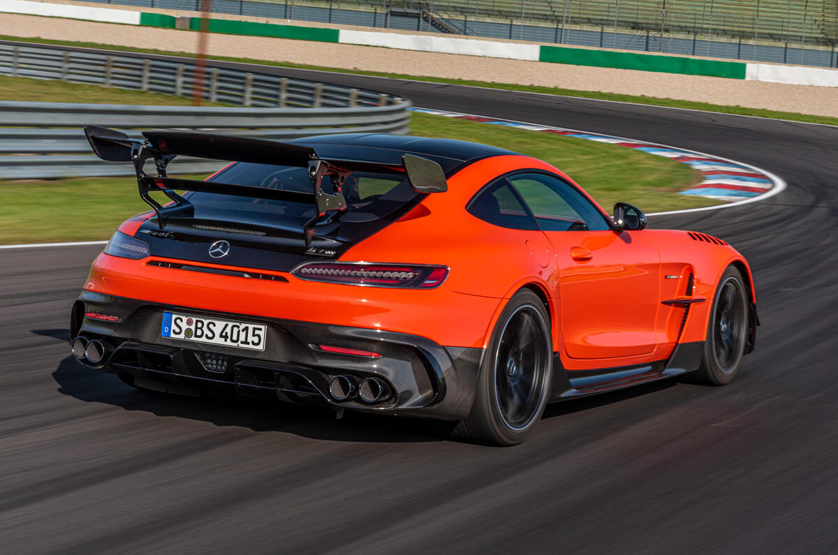 Mercedes-AMG GT Black Series road test review - hero rear