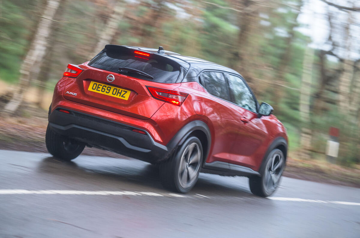 Nissan Juke 2020 road test review - hero rear