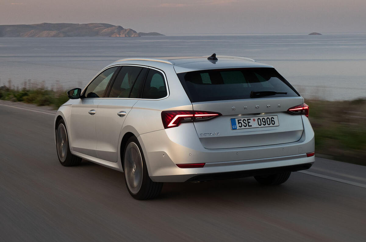 Skoda Octavia Estate 2020 road test review - hero rear