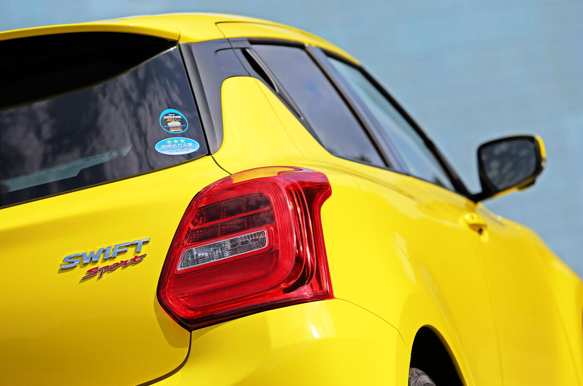 Suzuji Swift Sport Japan-spec review rear lights