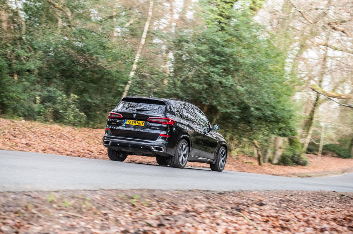 BMW X5 2018 road test review - cornering rear