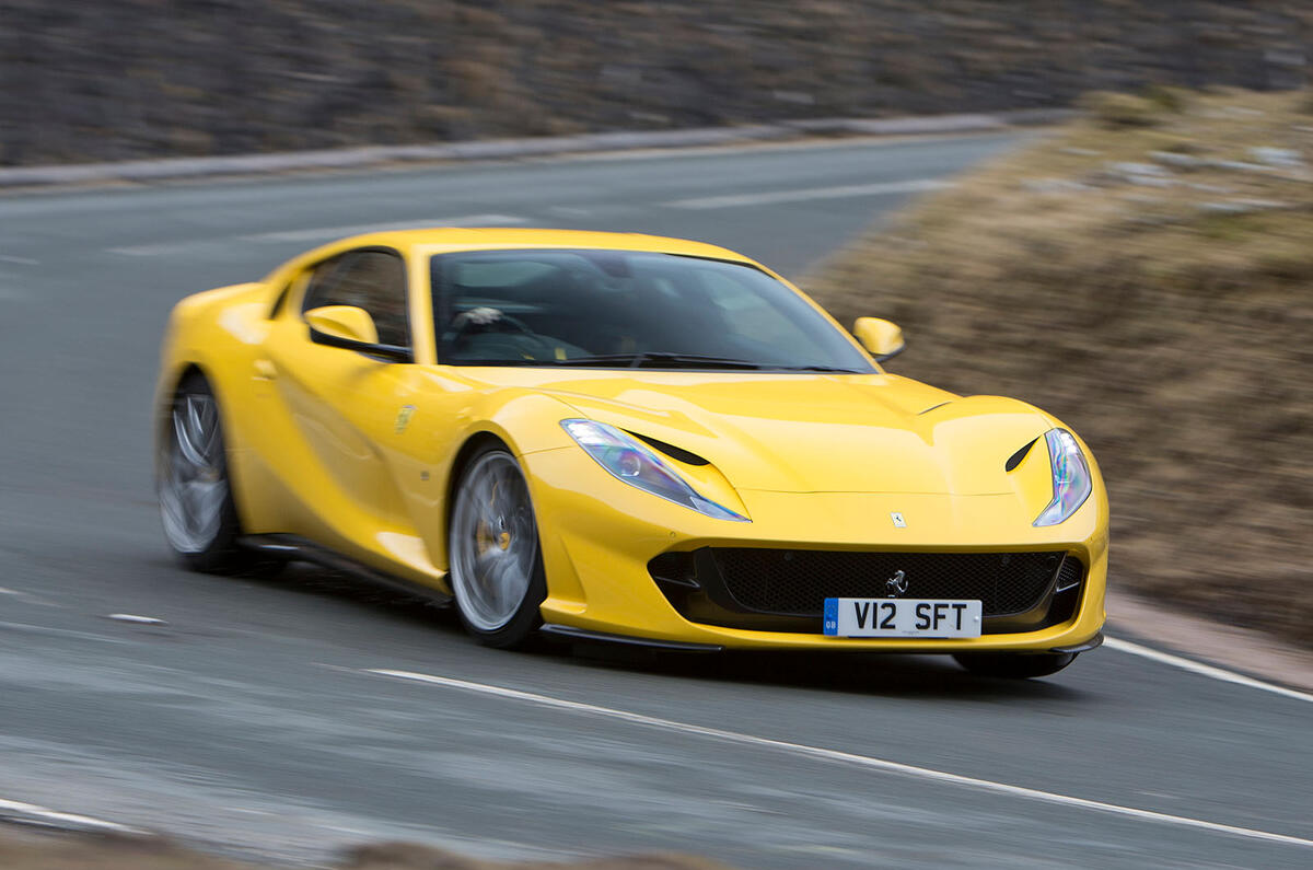 Ferrari 812 Superfast 2018 road test review on the road