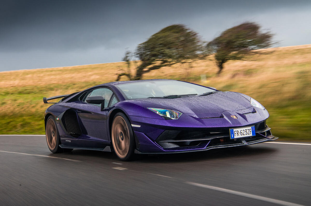 Lamborghini Aventador SVJ 2019 road test review - on the road front