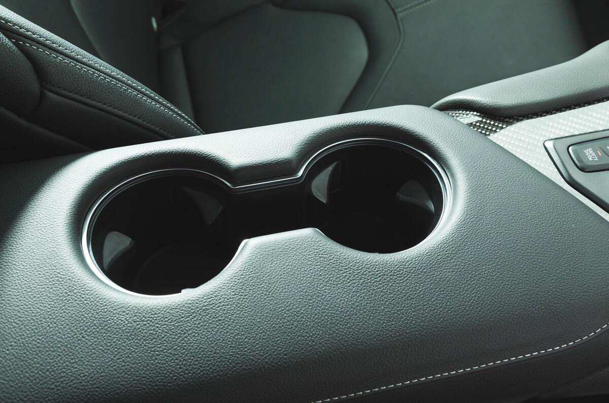 Toyota GR Supra 2019 road test review - cupholders