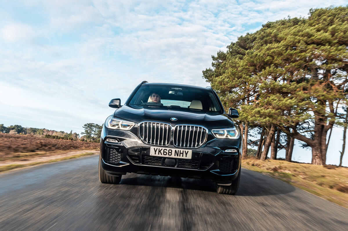 BMW X5 2018 road test review - on the road nose