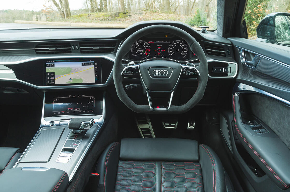 Audi RS6 Avant 2020 road test review - dashboard