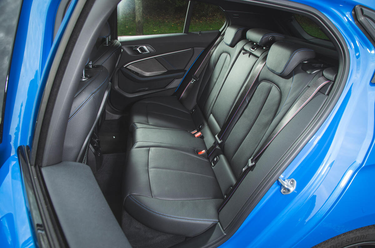 BMW 1 Series 118i 2019 road test review - rear seats
