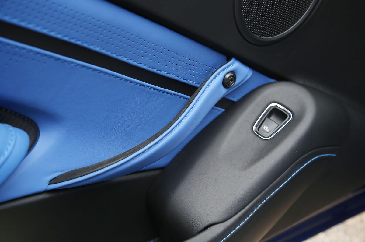 Aston Martin Vantage 2018 review door cards